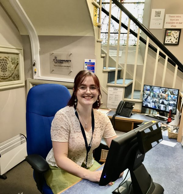Girl at desk